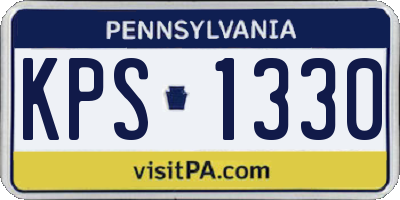 PA license plate KPS1330