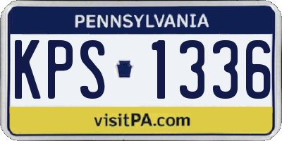 PA license plate KPS1336
