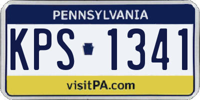 PA license plate KPS1341