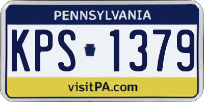 PA license plate KPS1379