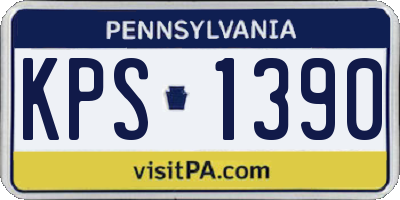 PA license plate KPS1390