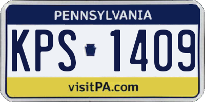 PA license plate KPS1409