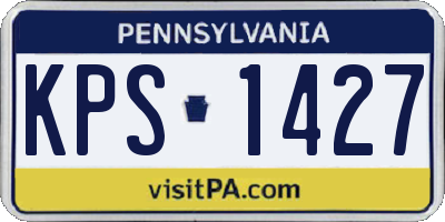 PA license plate KPS1427