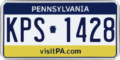 PA license plate KPS1428