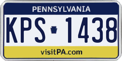 PA license plate KPS1438