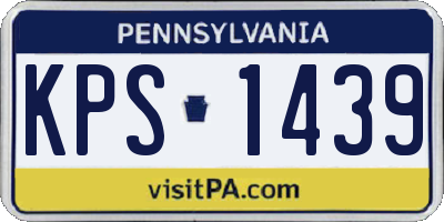 PA license plate KPS1439