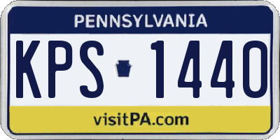 PA license plate KPS1440
