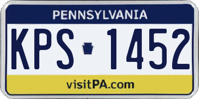 PA license plate KPS1452