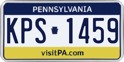 PA license plate KPS1459