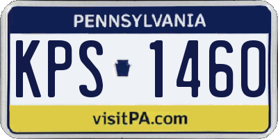 PA license plate KPS1460