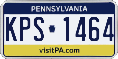 PA license plate KPS1464