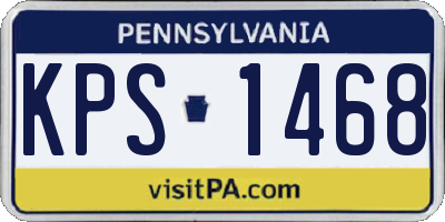 PA license plate KPS1468