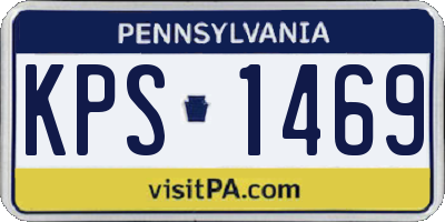 PA license plate KPS1469