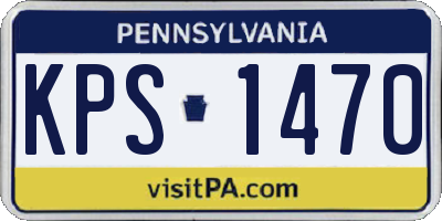 PA license plate KPS1470