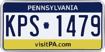 PA license plate KPS1479