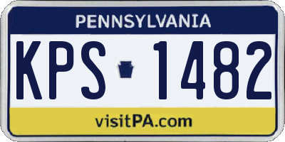 PA license plate KPS1482