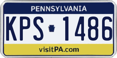PA license plate KPS1486