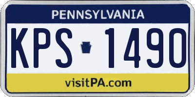 PA license plate KPS1490