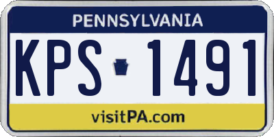 PA license plate KPS1491