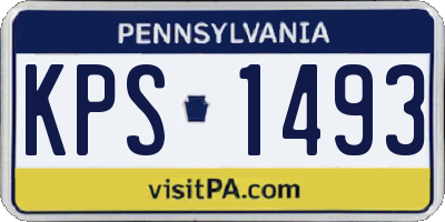 PA license plate KPS1493