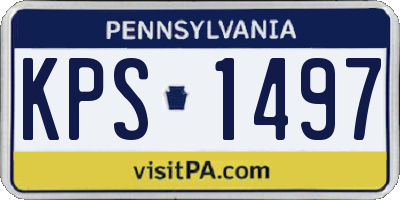 PA license plate KPS1497