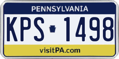 PA license plate KPS1498