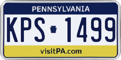 PA license plate KPS1499