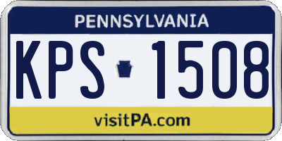 PA license plate KPS1508