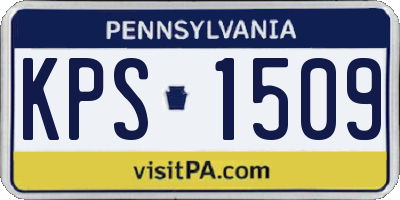 PA license plate KPS1509
