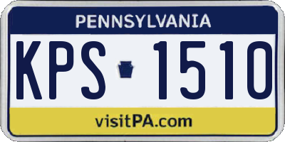 PA license plate KPS1510