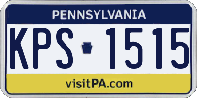 PA license plate KPS1515