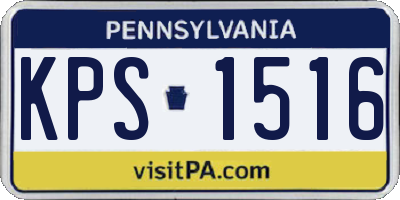 PA license plate KPS1516