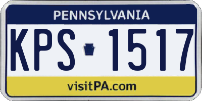 PA license plate KPS1517