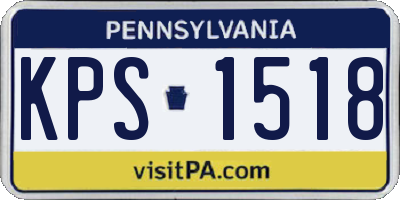 PA license plate KPS1518