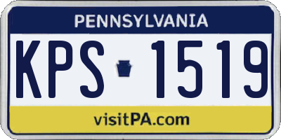 PA license plate KPS1519