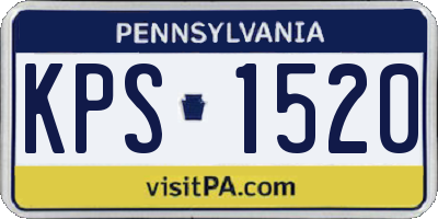 PA license plate KPS1520