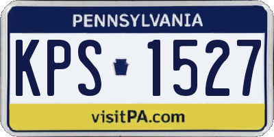 PA license plate KPS1527