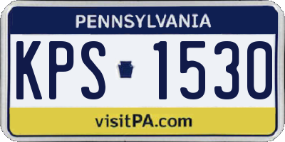 PA license plate KPS1530