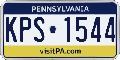 PA license plate KPS1544