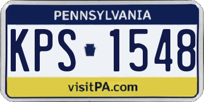 PA license plate KPS1548