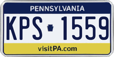 PA license plate KPS1559