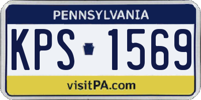 PA license plate KPS1569