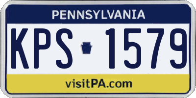 PA license plate KPS1579