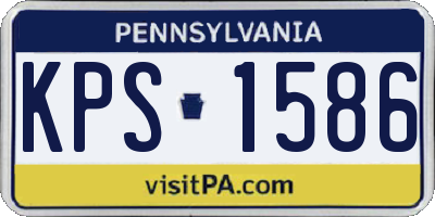 PA license plate KPS1586