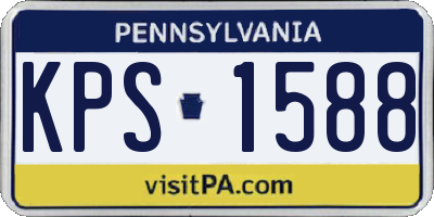 PA license plate KPS1588