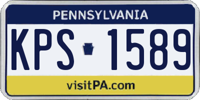 PA license plate KPS1589