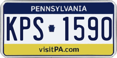 PA license plate KPS1590