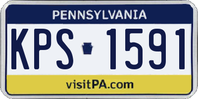 PA license plate KPS1591
