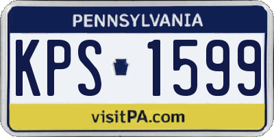 PA license plate KPS1599
