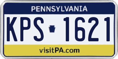 PA license plate KPS1621